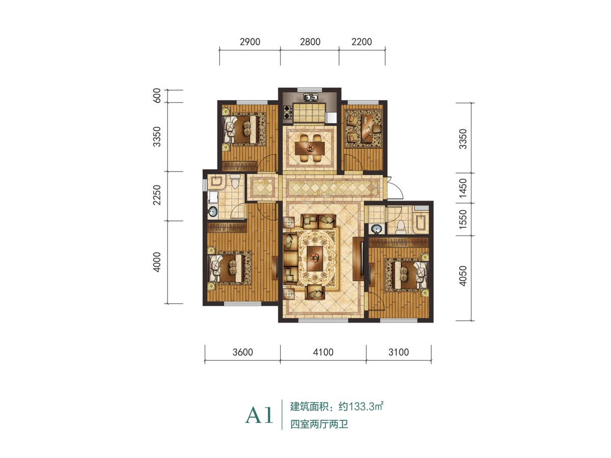 金茂·綠谷春天二期金茂綠谷春天 A1戶型