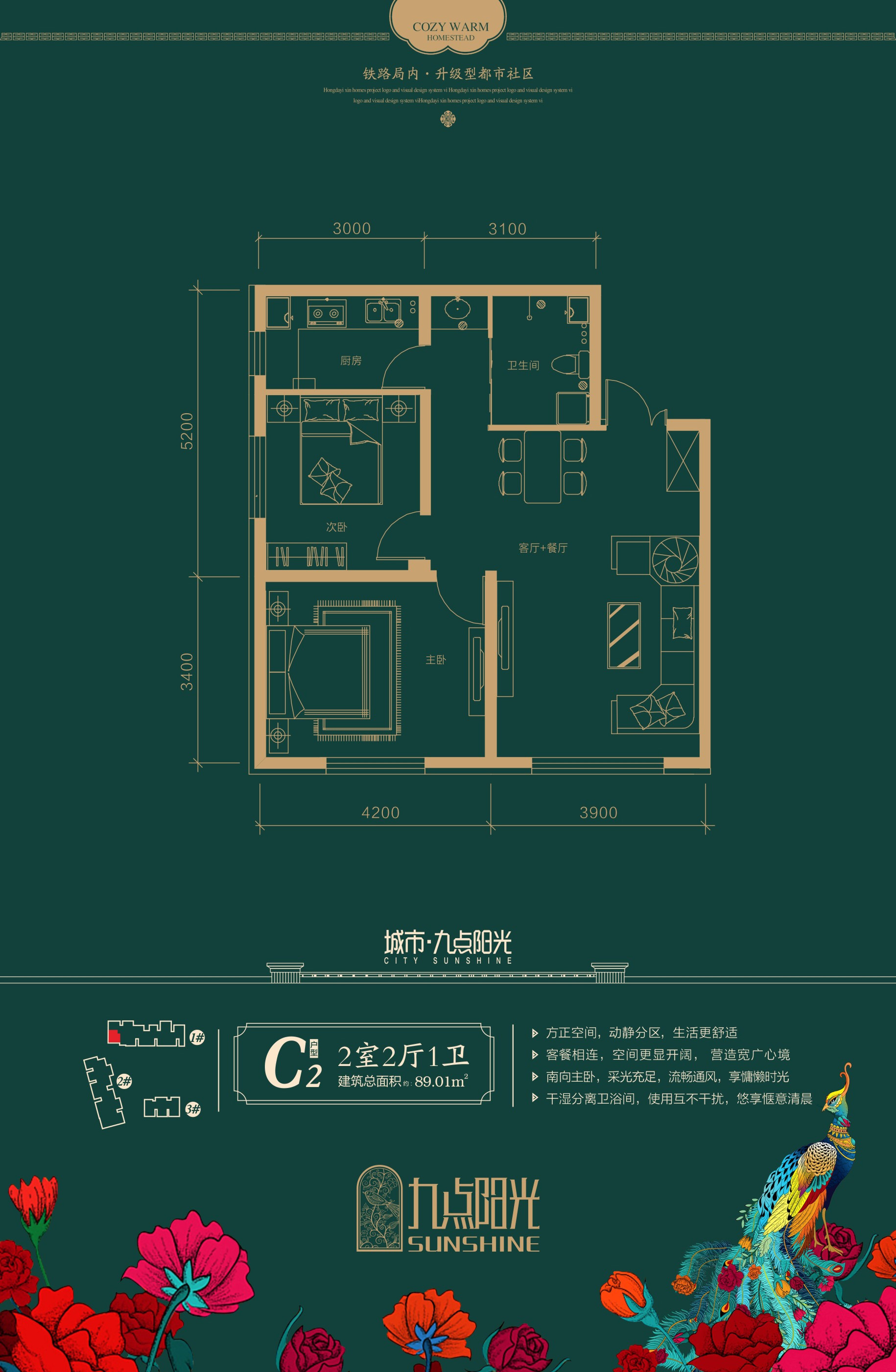 城市九點(diǎn)陽光城市九點(diǎn)陽光 C2戶型