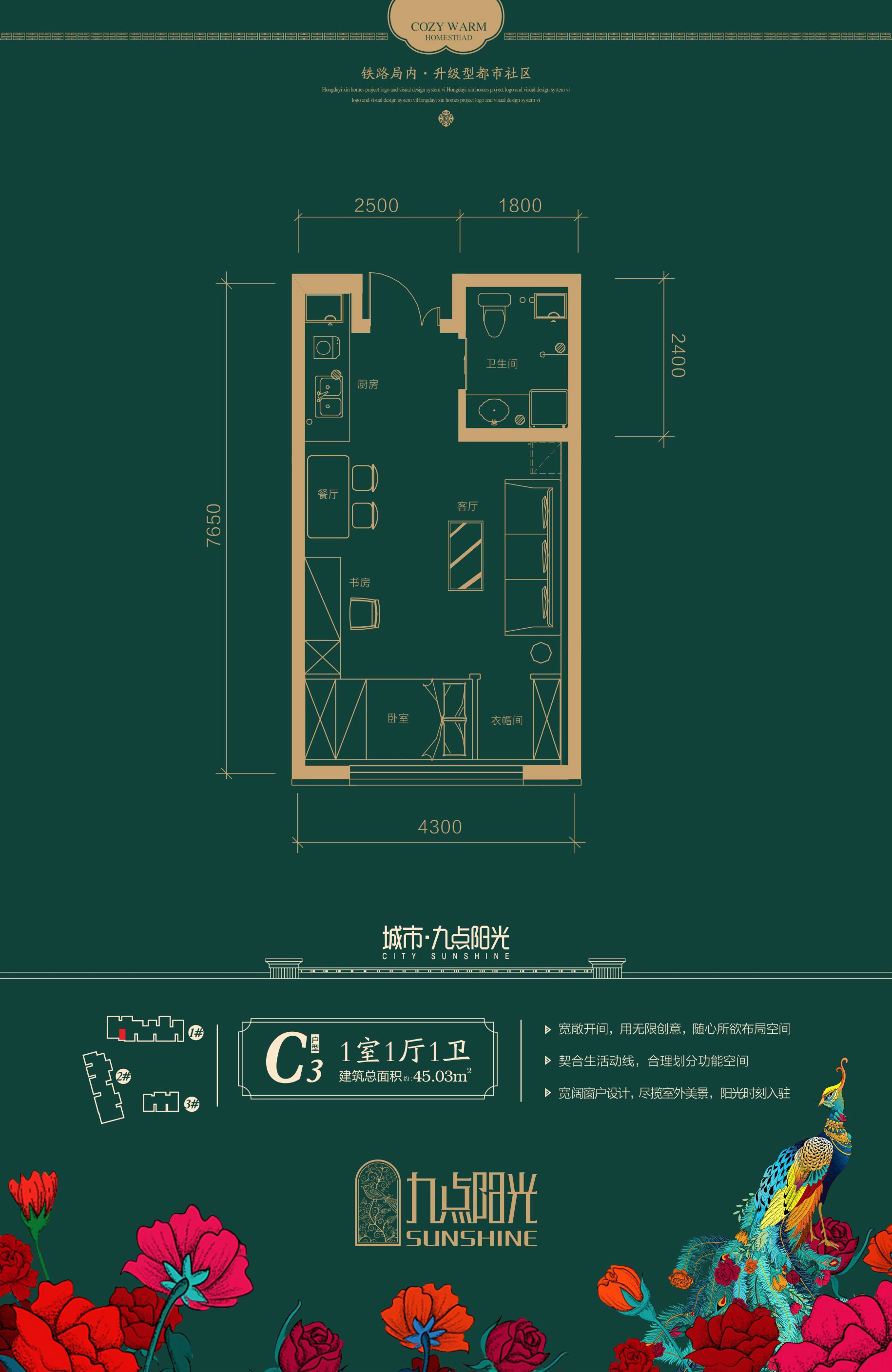 城市九點(diǎn)陽光城市九點(diǎn)陽光 C3戶型