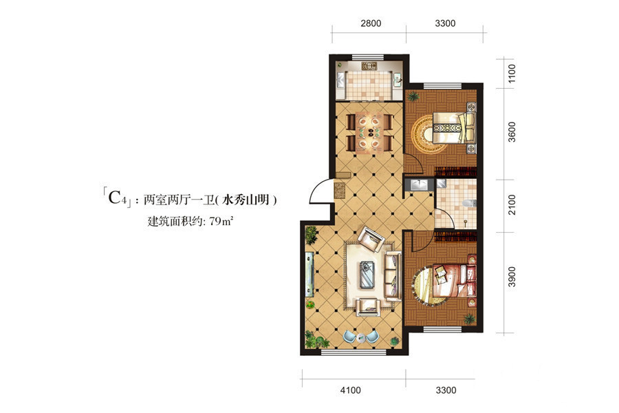 藍(lán)天森林花苑五期藍(lán)天森林花苑 C4戶型