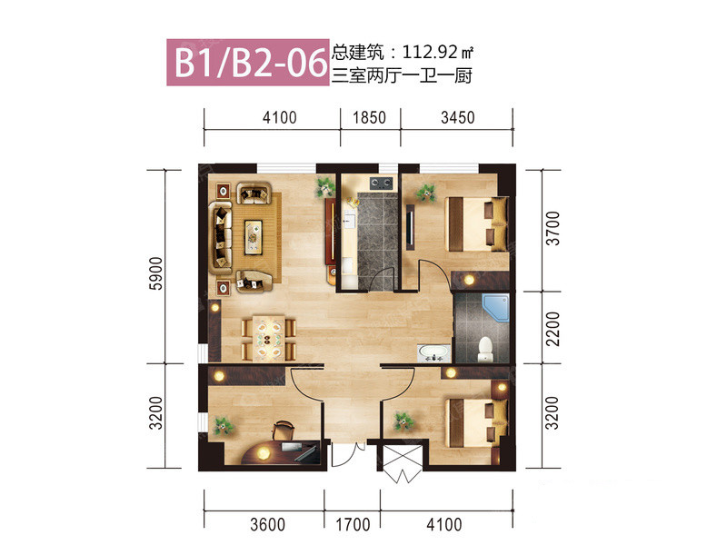 聚銘智慧城聚銘智慧城 B1/B2-06戶型