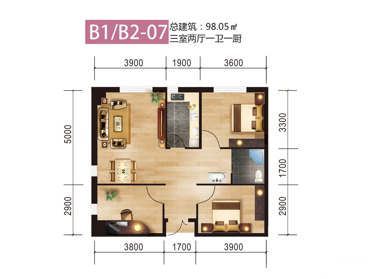 聚銘智慧城聚銘智慧城 B1/B2-07戶型