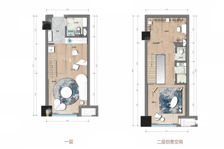 北辰府LOFT51㎡ 開間