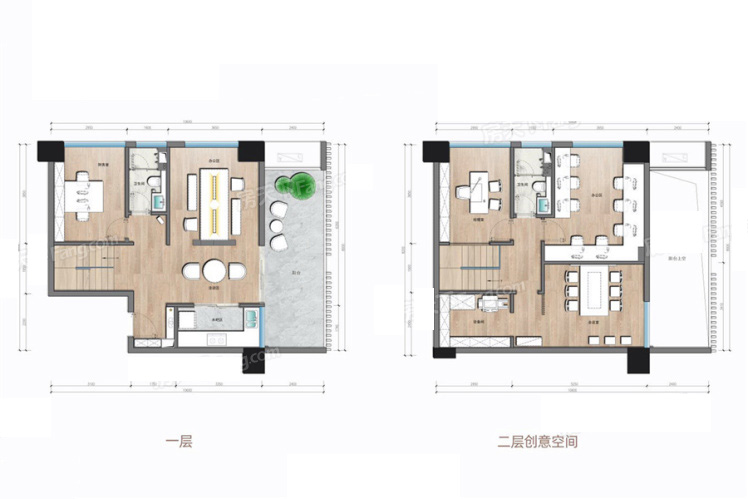 北辰府LOFT90㎡戶型