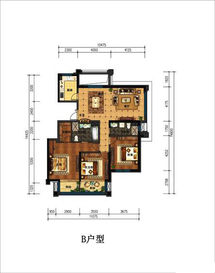 丁香花園玉泉苑丁香花園玉泉苑 B戶型