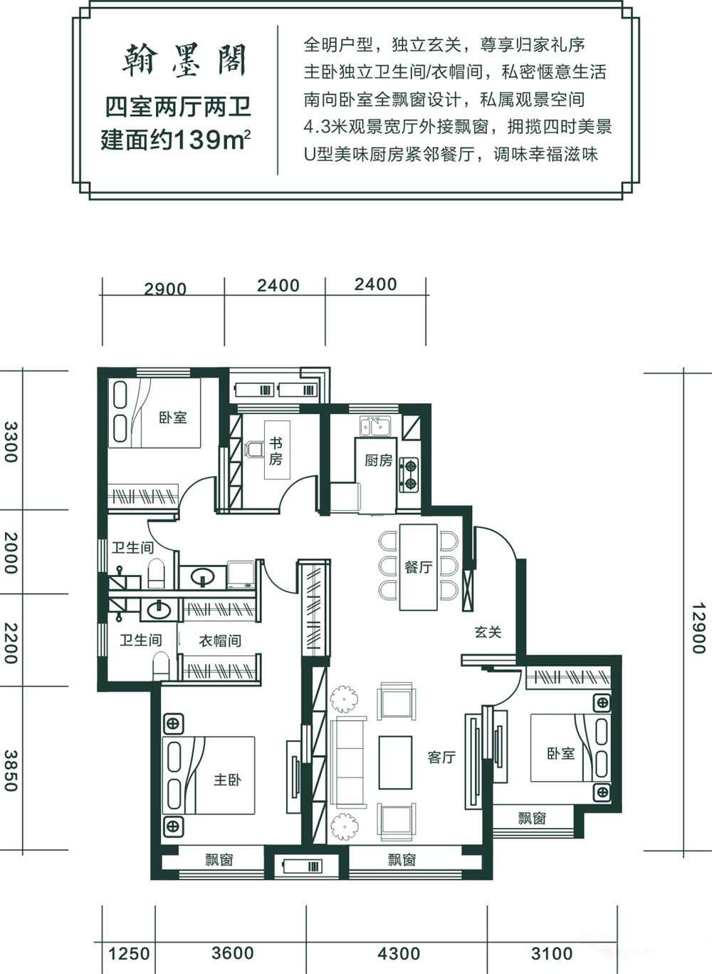 中天翰林誠品翰墨閣戶型