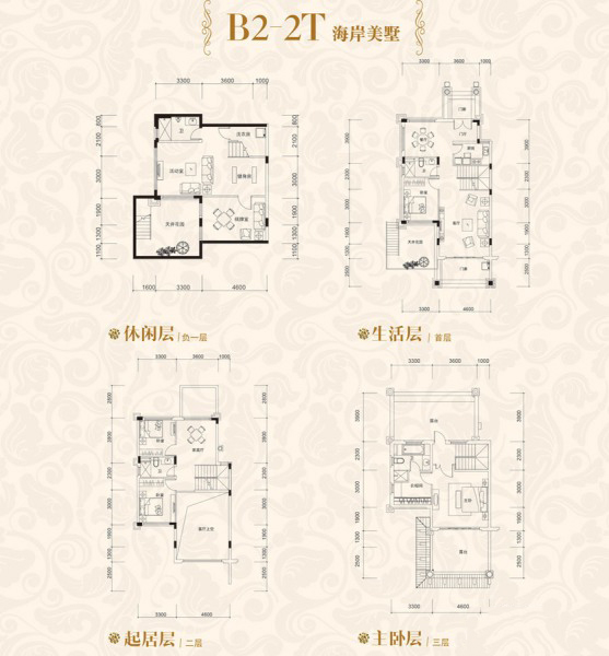 海陵島恒大御景灣別墅戶型 5室4廳4衛(wèi)1廚 312㎡ 265.2萬元-套