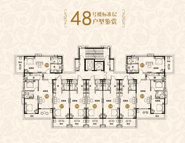 海陵島恒大御景灣公寓戶型 1室1廳1衛(wèi)1廚 58㎡ 49.3萬元-套