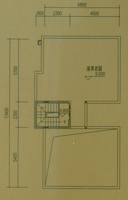 洱海龍灣泳池雙拼別墅A戶型頂層 4室4廳4衛(wèi)1廚 229㎡