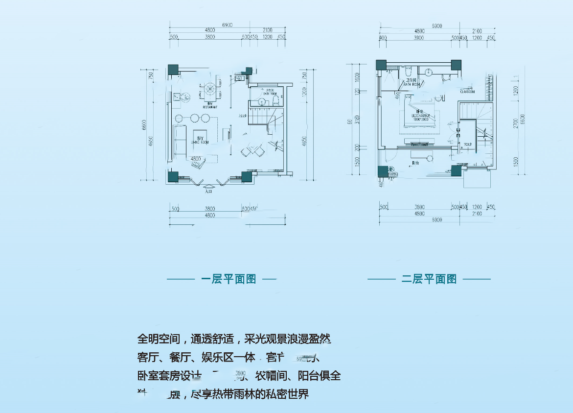 勐巴拉F戶型 1室2廳2衛(wèi)1廚 85㎡