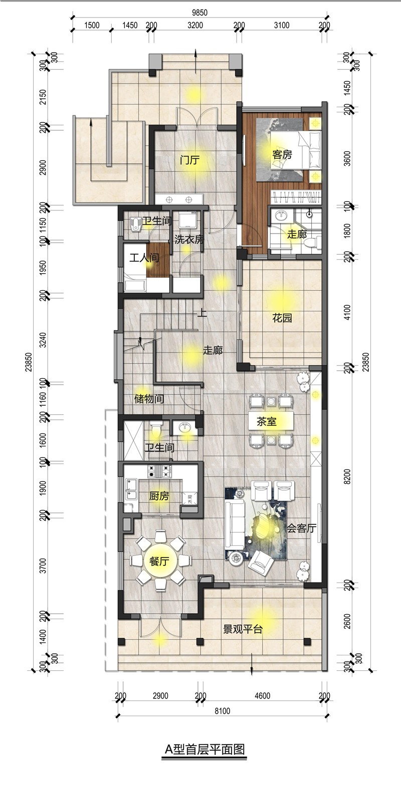 觀瀾湖·藝墅觀瀾湖·藝墅A型首層戶型圖