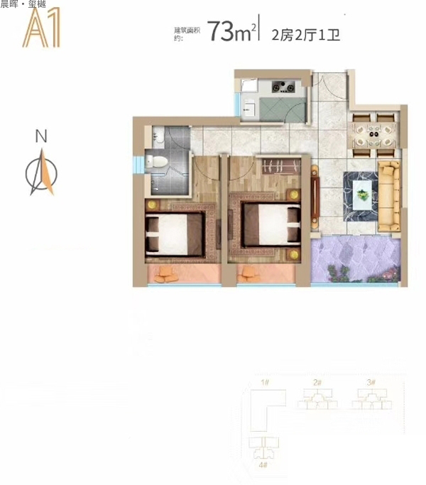 晨暉·璽樾晨暉·璽樾A1戶型圖