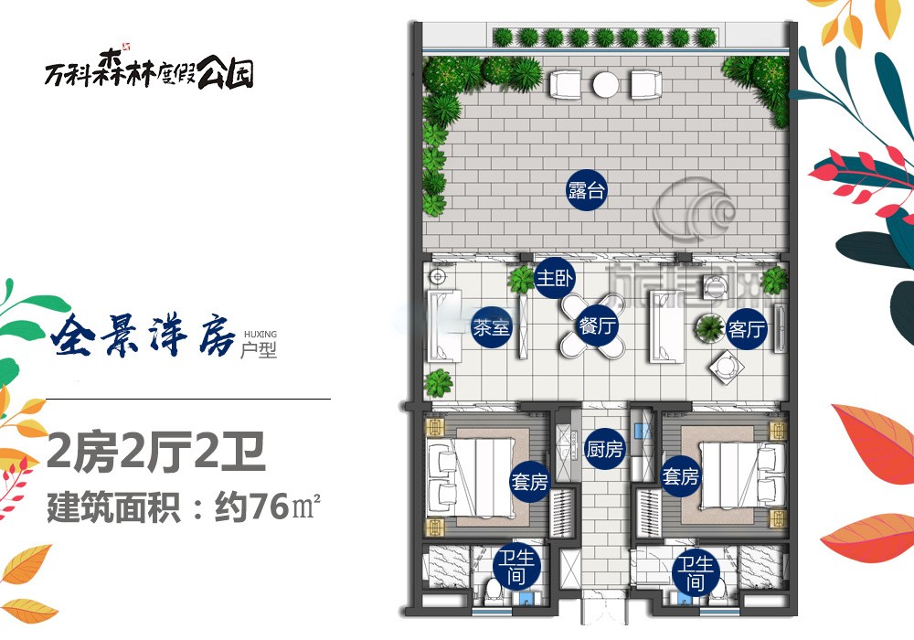 萬科森林度假公園萬科森林度假公園四期A1#全景洋房戶型