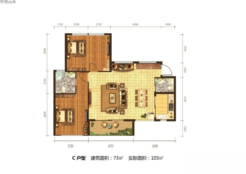 竹悅山水竹悅山水C戶型圖