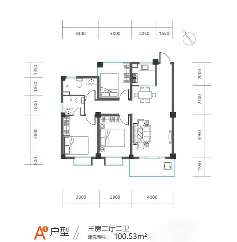 江南雅苑江南雅苑A戶型圖