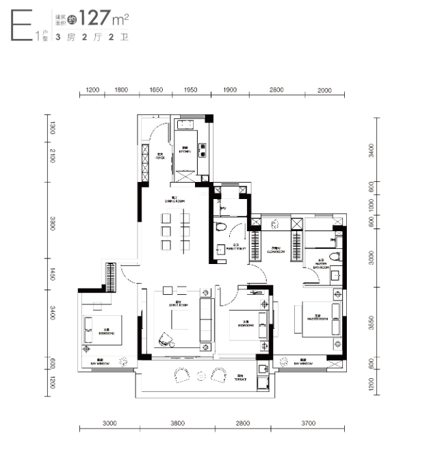 仁恒濱江園仁恒濱江園 E1戶型