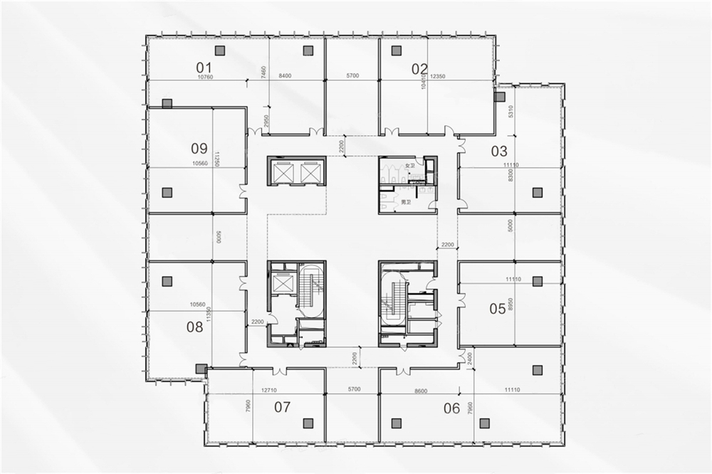 招商局大廈招商局大廈 開間建筑面積：158.86㎡