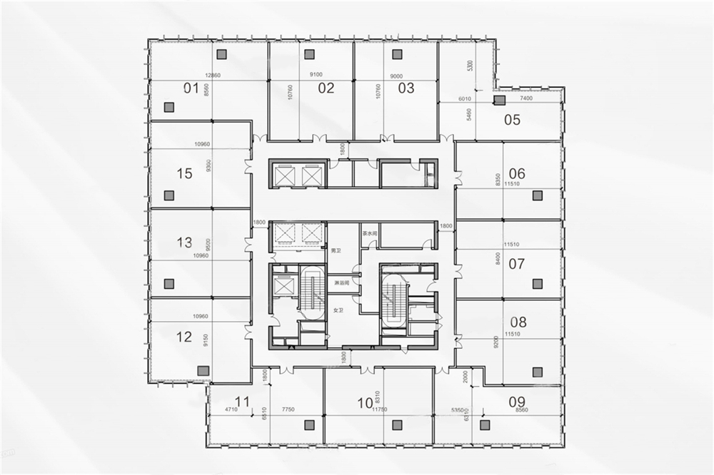 招商局大廈招商局大廈 開間建筑面積：152.3㎡