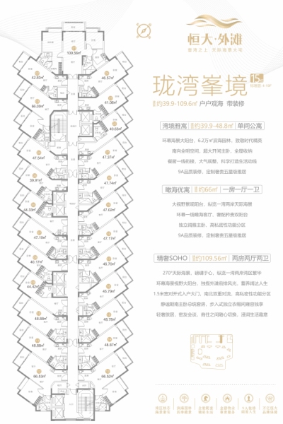 恒大外灘15棟戶型平面圖