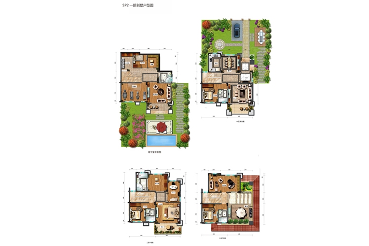 龍湖山莊天悅灣SP2一期別墅戶型圖