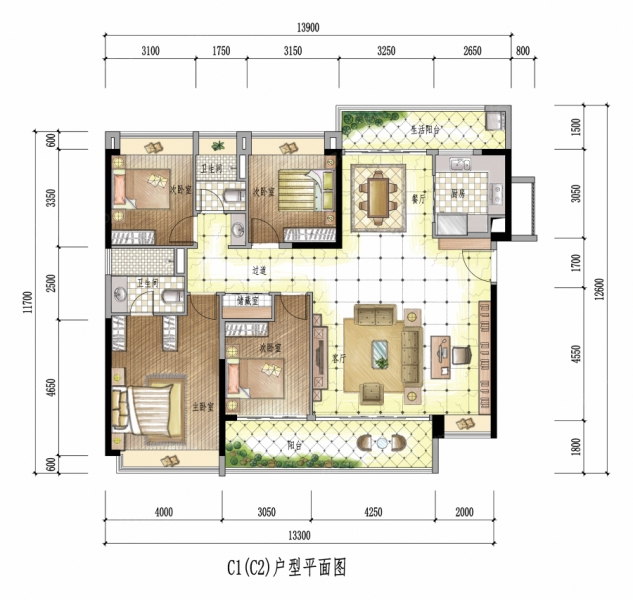 九洲保利天和8棟-9棟-10棟02、03戶型