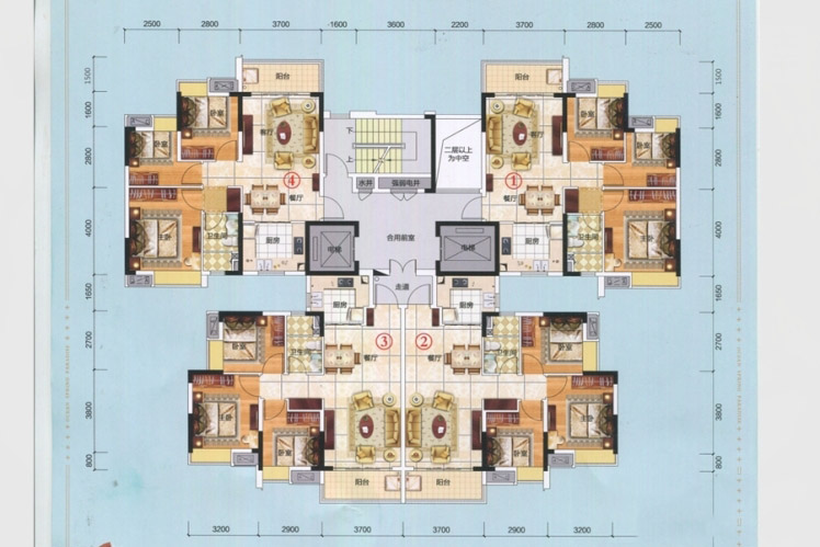 恒大海泉灣花園A4 11棟 A1 35棟戶型圖