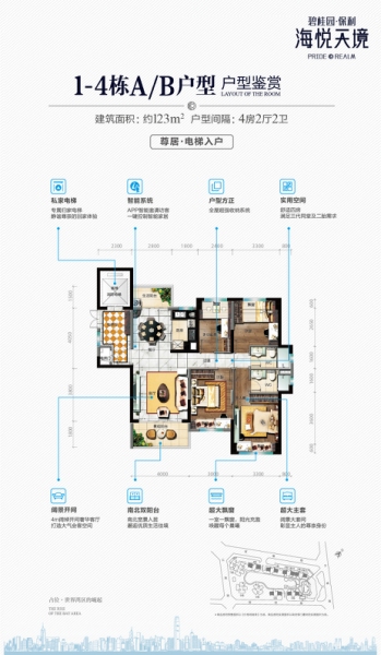碧桂園保利海悅天境花園1-4棟A-B戶(hù)型