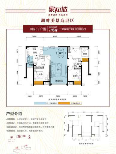 家和城8棟02戶型95 ㎡