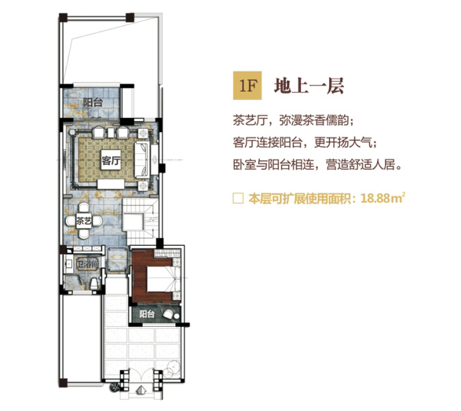 五洲東方墅別墅G戶型地下一層