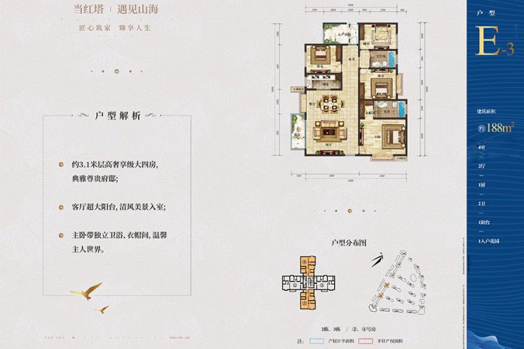 怡景尚居E3戶型188 ㎡