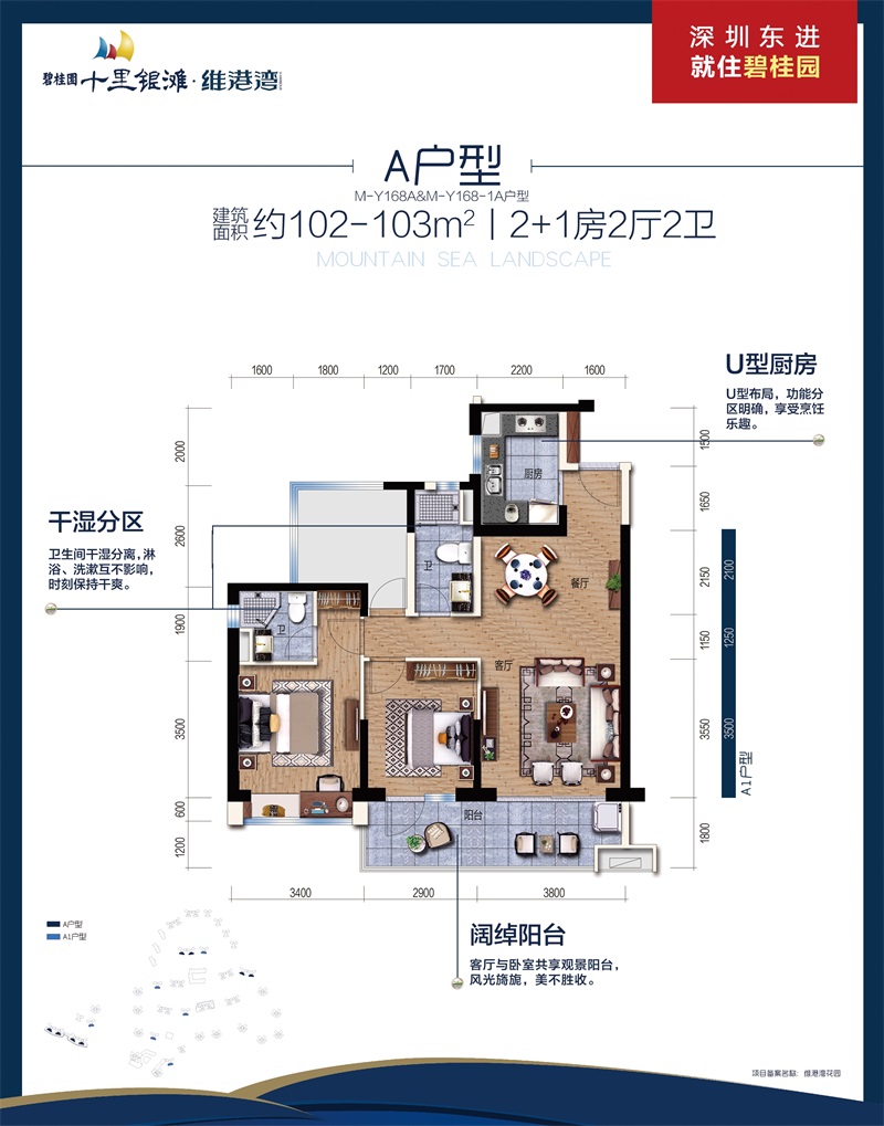 碧桂園十里銀灘維港灣維港灣 A戶型