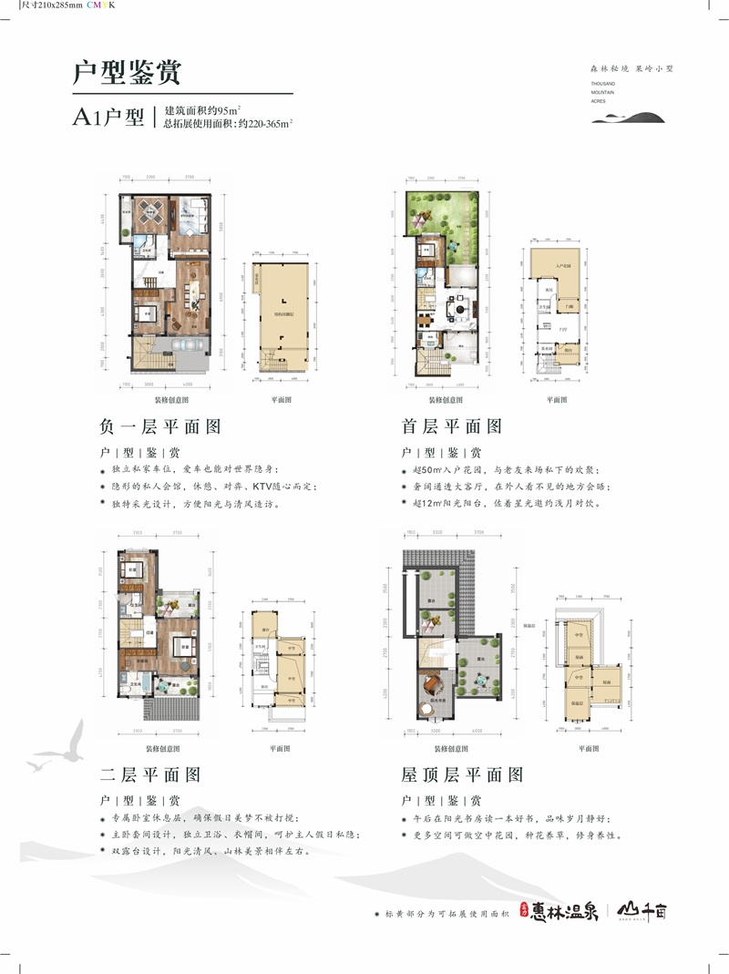 富力惠林溫泉小隱南區(qū)95㎡A1戶型