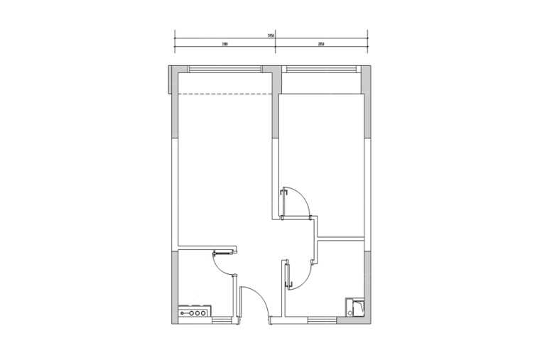 碧桂園舒漫的海平層戶型 建面54㎡